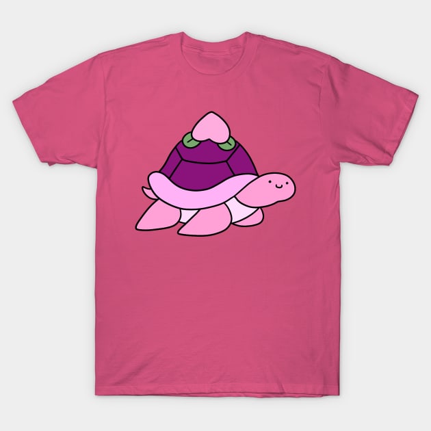 Peach Turtle T-Shirt by saradaboru